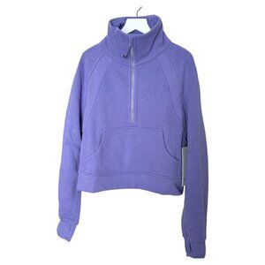 NWT Lululemon Scuba Oversized Funnel Neck Half Zip in Dark Lavendar XS/S